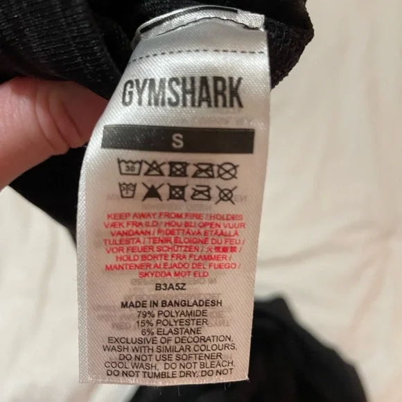 Gymshark Black Space-Dye Seamless Leggings - Picture 3 of 3